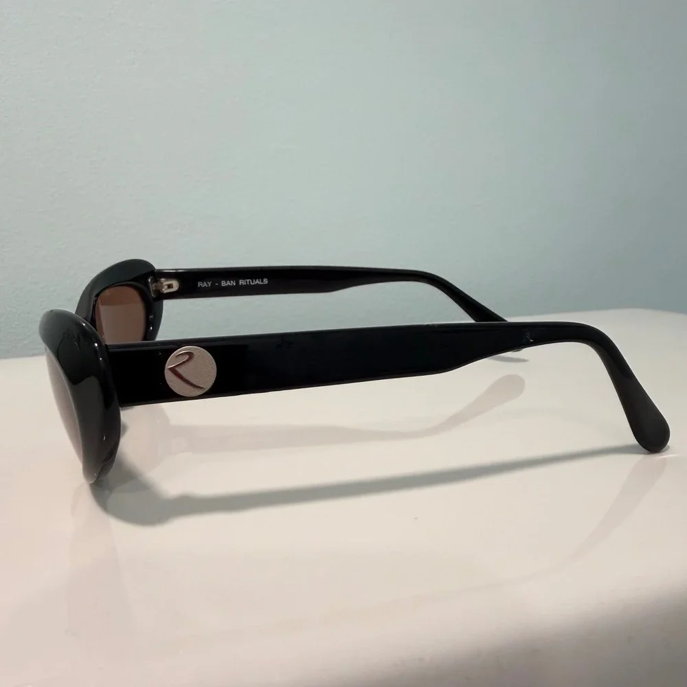 Ray-Ban Rituals W2522 Cat Eye Sunglasses Black‎ Brown Lens Vintage B&L Womens